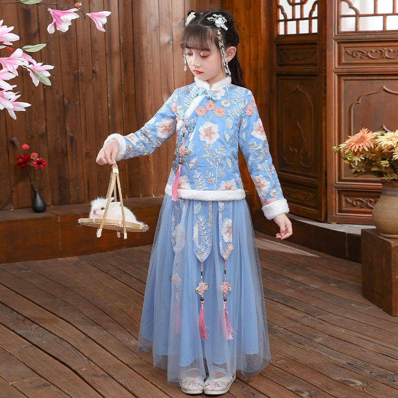 Winter Clothing For Baby Girl - 2024 bambini autunno inverno Hanfu ragazza