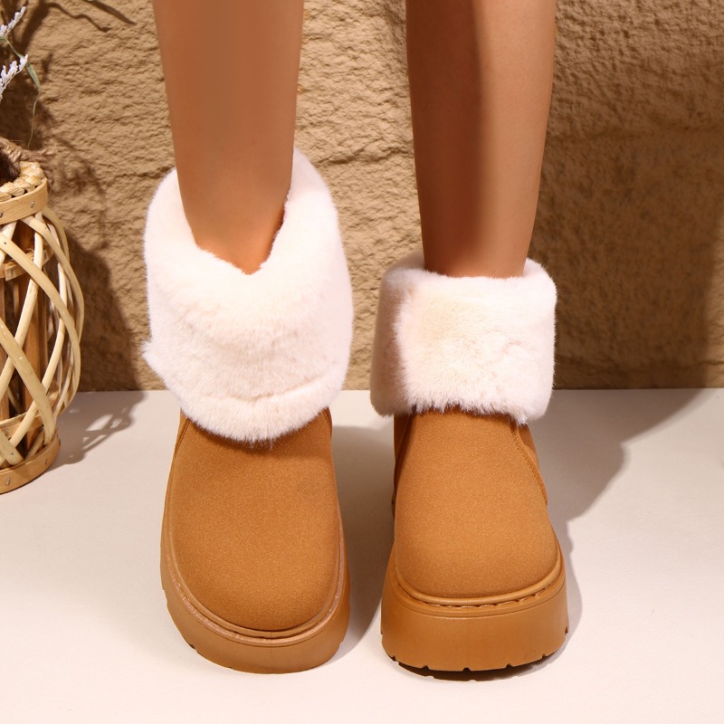 Snow Boot Fur Lined - Stivali Invernali da Donna con Suola