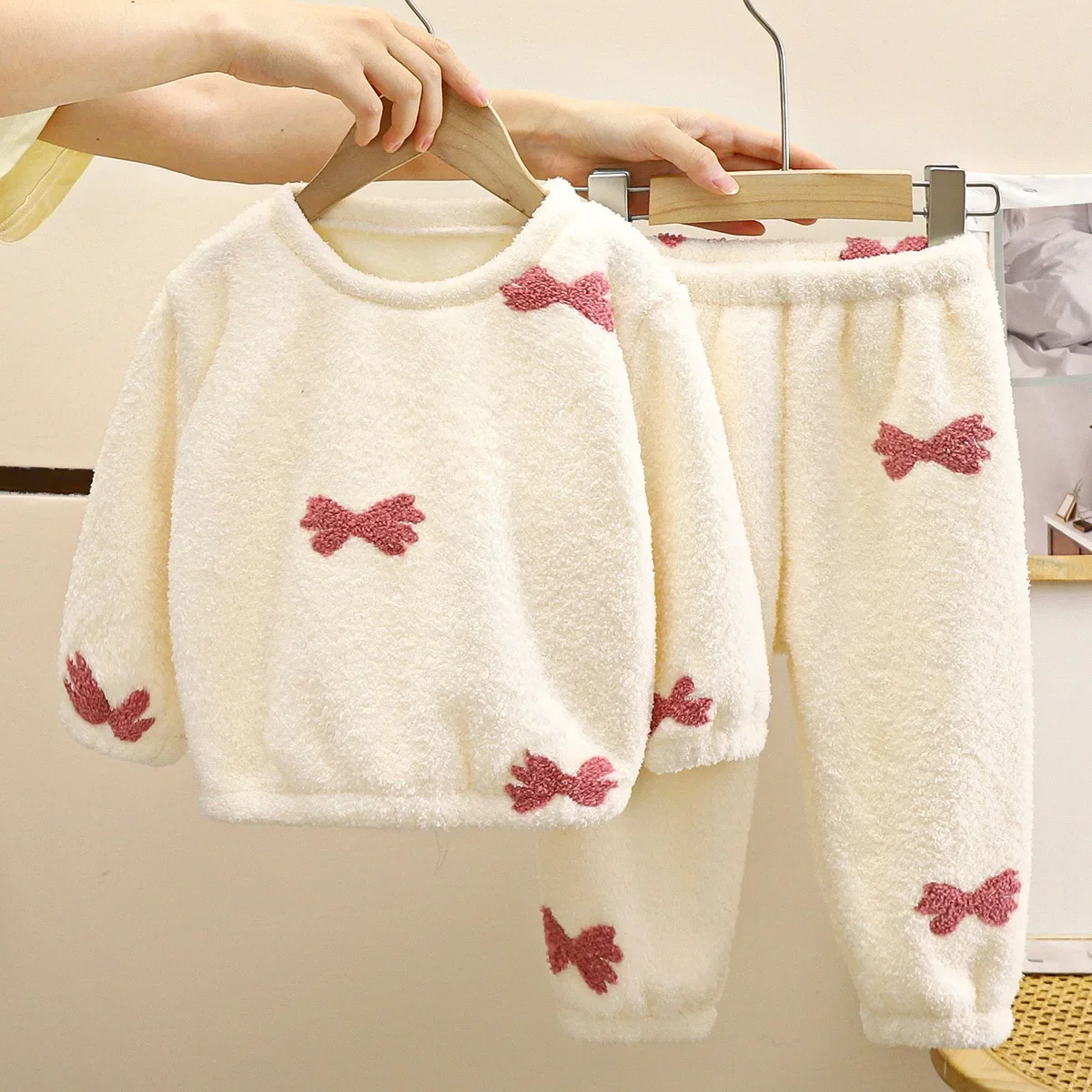 Winter Clothing For Baby Girl - Nuovi bambini Autunno Inverno Addensare Pigiama
