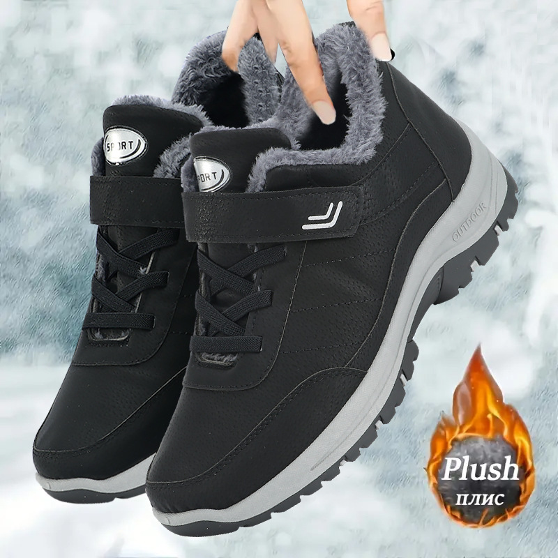 Snow Boot Fur Lined - Scarpe invernali casual da uomo, taglia