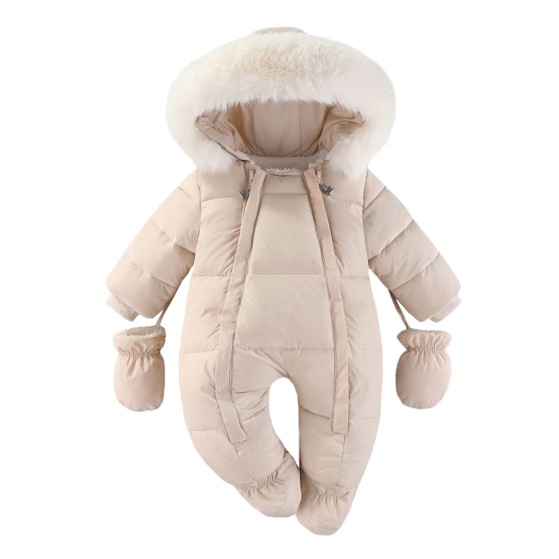 Winter Clothing For Baby Girl - Pagliaccetto invernale per neonato con guanti