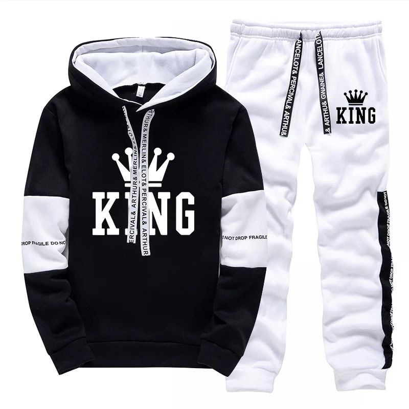 Winter Clothing Pants - Tuta sportiva King Printing da uomo,