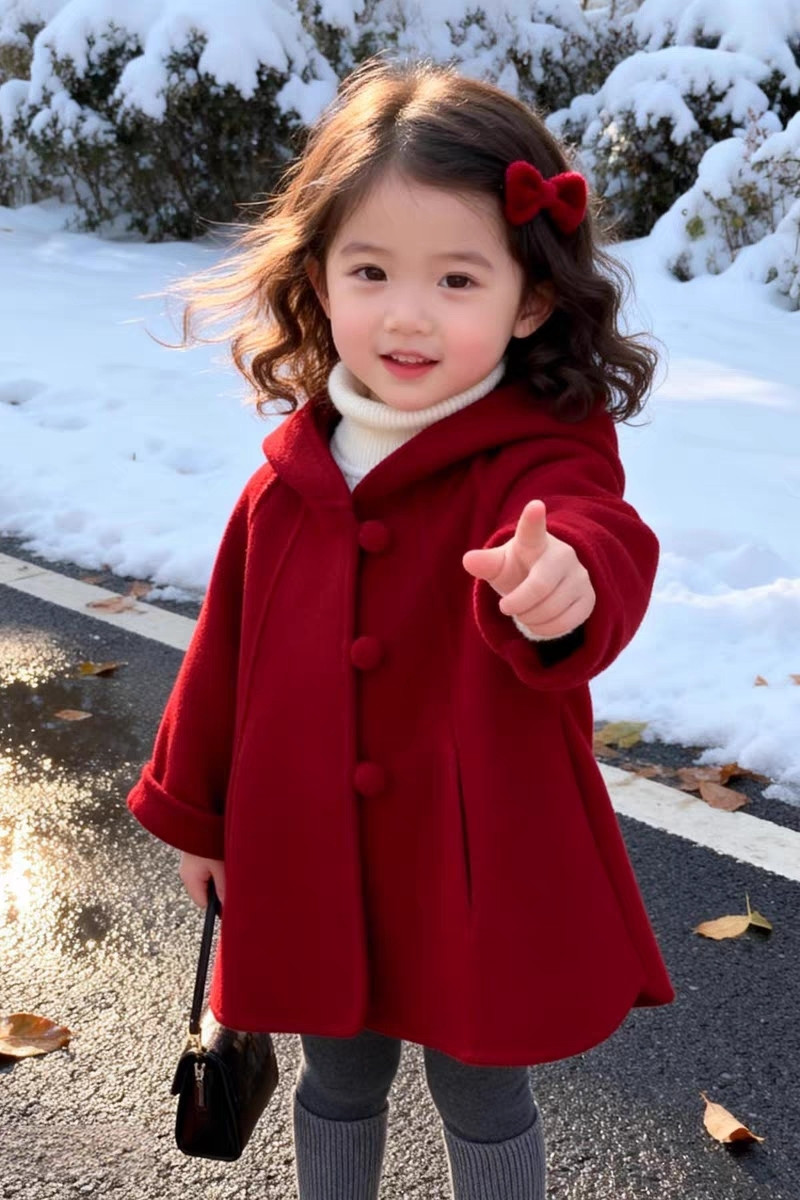 Cappotto di Lana per Bambine,  - Winter Clothing For Baby Girl recensione e prezzo