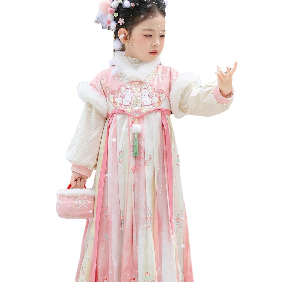 2025 Ragazze Fata Hanfu Bambin - Winter Clothing For Baby Girl recensione e prezzo