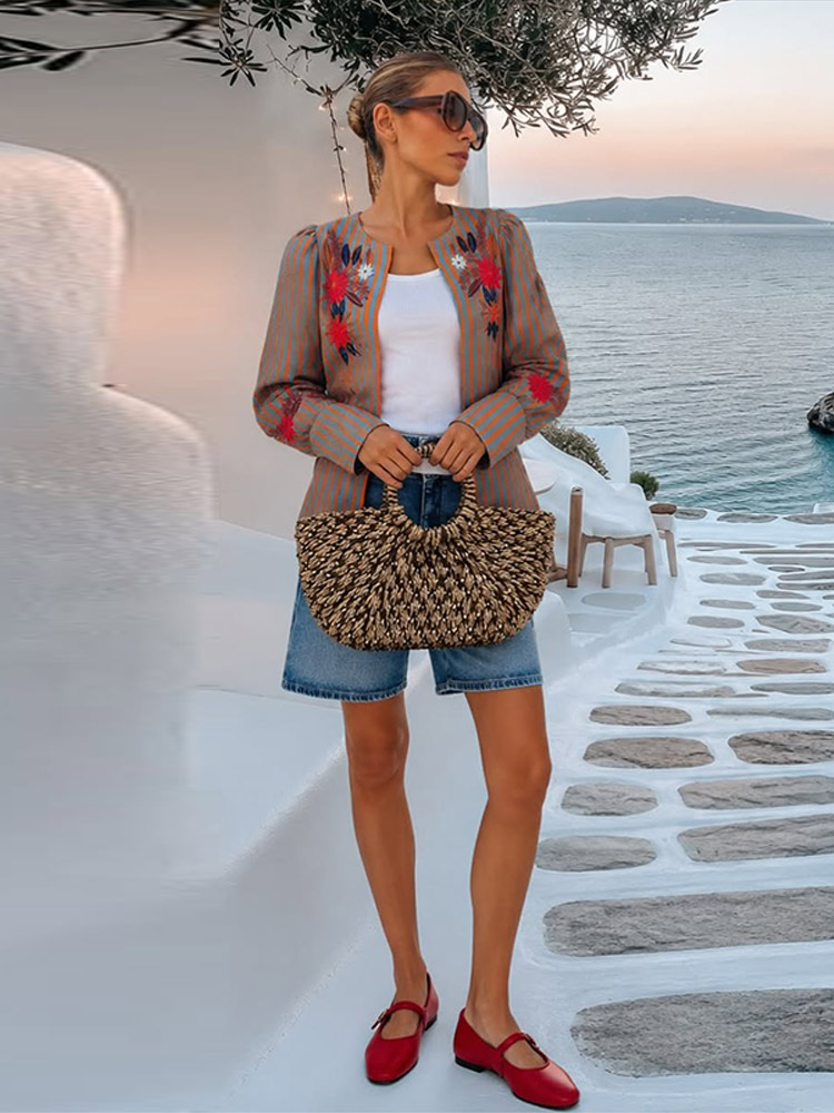 Giacca Ricamata a Righe con Fi - Winter Clothing recensione e prezzo